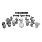 Fisher-Price Replacement Part Little People Christmas or Farm Playset J2404 - Replacement White Sheep Figure