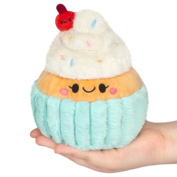 Squishable - Snugglemi Snackers Madame Cupcake - Comfort Food Collection - 6.5 in - Soft Toy Collectible Stuffed Animal - Beans