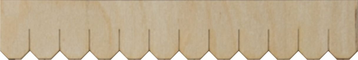 Greenleaf Doll Houses 1/2" Scale Miniature Octagon Shingle Strips Half Scale