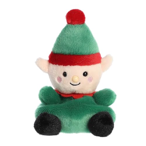 Aurora® Festive Palm Pals™ Jolly Elf™ Stuffed Animal - Fun Collectible Plush for Kids and Adult Collectors - Perfect for Decorating Rooms and Birthday