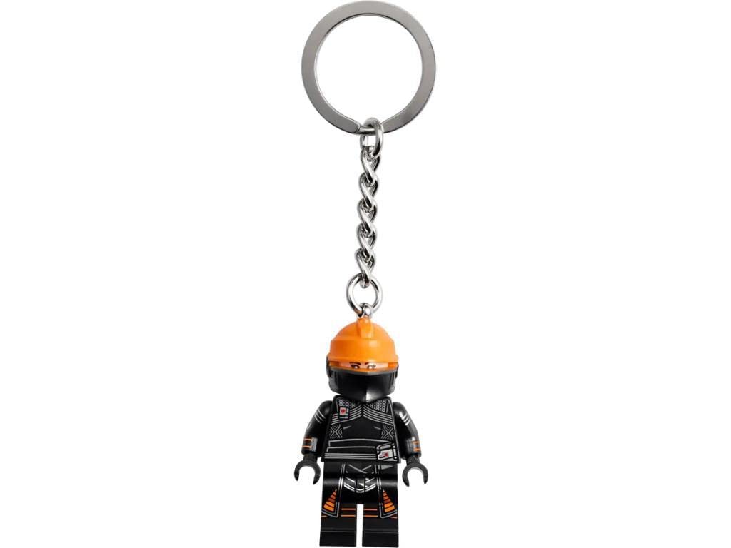 LEGO Star Wars Fennec Shand Minifigure Keyring 854245, Black, Small