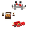 General Jim's Building Blocks Bricks House Furniture Set for Bedroom Living Room & Dining Room for City Street Houses Fun for All Building Levels