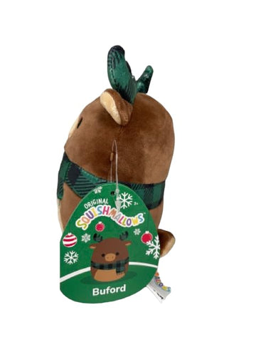 Squishmallows Official KellyToy Christmas 2023 - Choose 5-inch or 8-inch (Buford Moose, 5 Inch), (SQXM23)