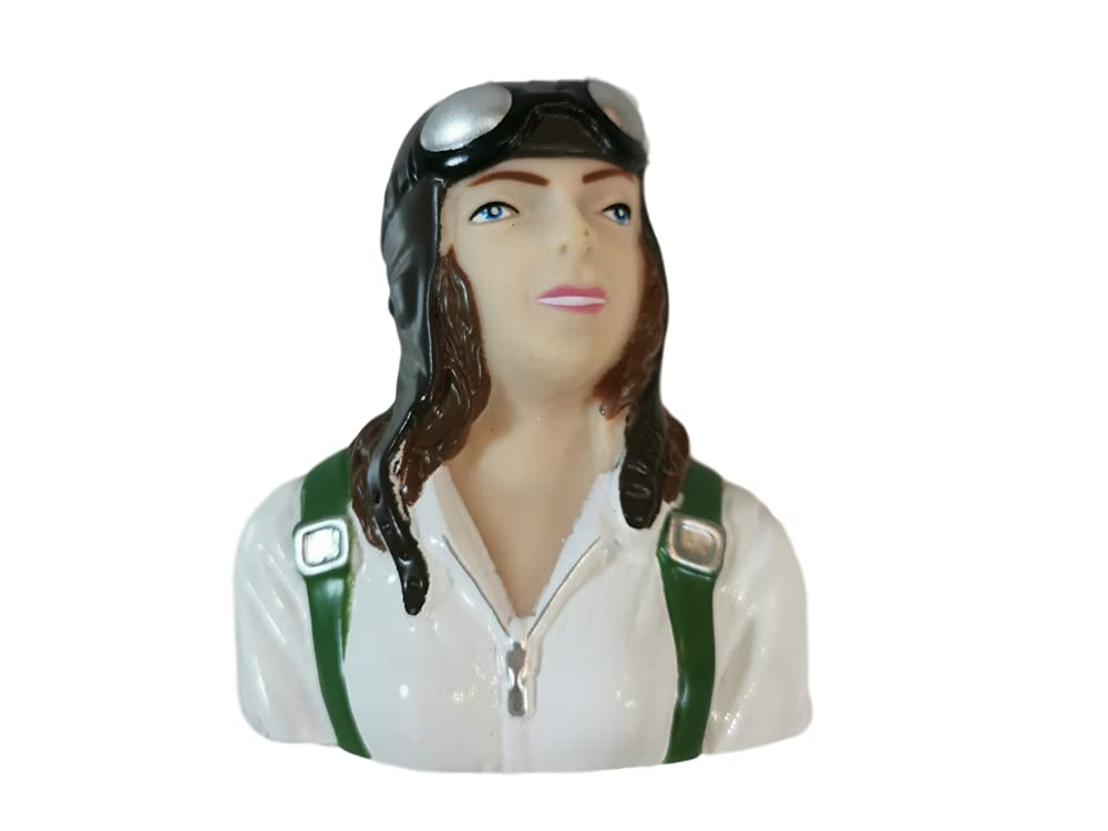 FLFRC 1/6 Woman Pilot Figures Hand Painted for RC Airplanes Model Plane Aircraft Warbird Sport Jet Car Boat Drone Toy Driver