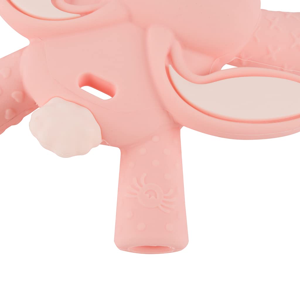 Itzy Ritzy - Ritzy Teether for Molars - Massages Sore Gums & Reaches Back Molars - Silicone Baby Teething Toy with Multiple Textures & Flexible Design