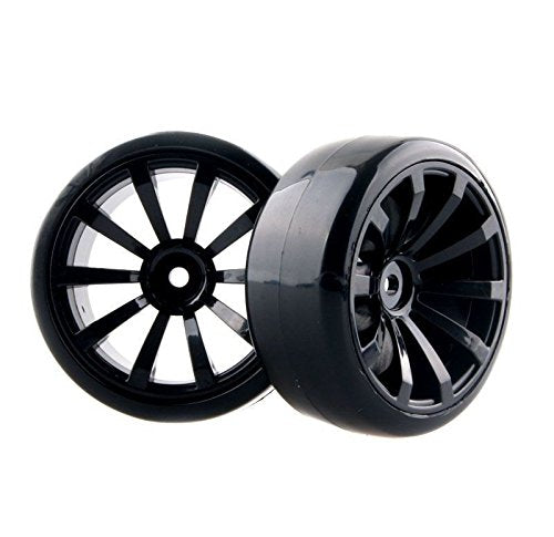 Hobbypower Rc Hard Tires Tyre Plastic Wheel Rim HSP HPI 1:10 On-Road Drift Car(Pack of 4 Pcs)