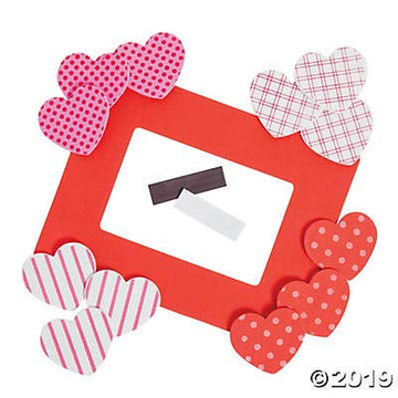 Heart Picture Magnet Craft Kit - Makes 12 - Valentine's Day Crafts for Kids and Fun Home Activities