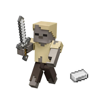 Mattel Minecraft Vanilla 3.25" Husk Action Figure for Kids Ages 6 and Up