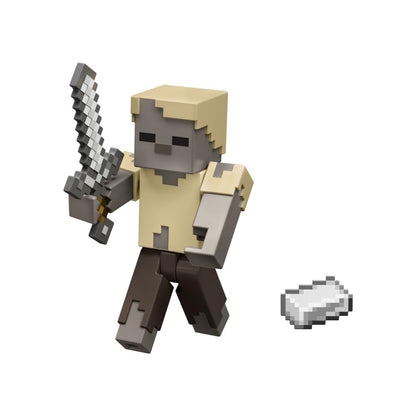 Mattel Minecraft Vanilla 3.25" Husk Action Figure for Kids Ages 6 and Up