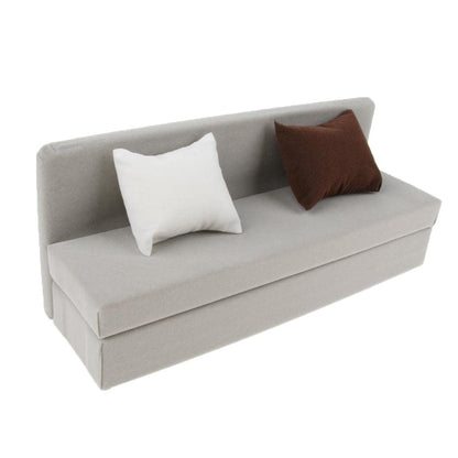 1/6 Scale Long Sofa with Cushions Furniture Set for 12'' Action Figure - Gray, as described