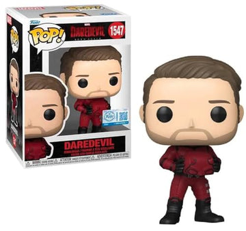 Funko Pop! Vinyl, Daredevil Unmasked Figure, Red and Black, Marvel, Entertainment Earth Exclusive, #1547, 4-inch, Matt Murdock