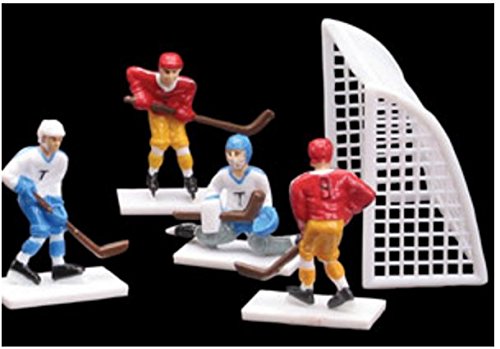 Cake Decorating Kit CupCake Decorating Kit (Hockey Player and Goal Set (6 Players and 2 Goals))
