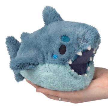 Squishable - Snugglemi Snackers Megalodon - Aquatic Collection - 7 in - Soft Toy Collectible Stuffed Animal - Beans