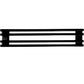 NOAHWOOD Fingerboard Park Bench Double Rail & Display (245 x 50 mm Double Rails Ramp, Ebony+ Metal Display Rack)
