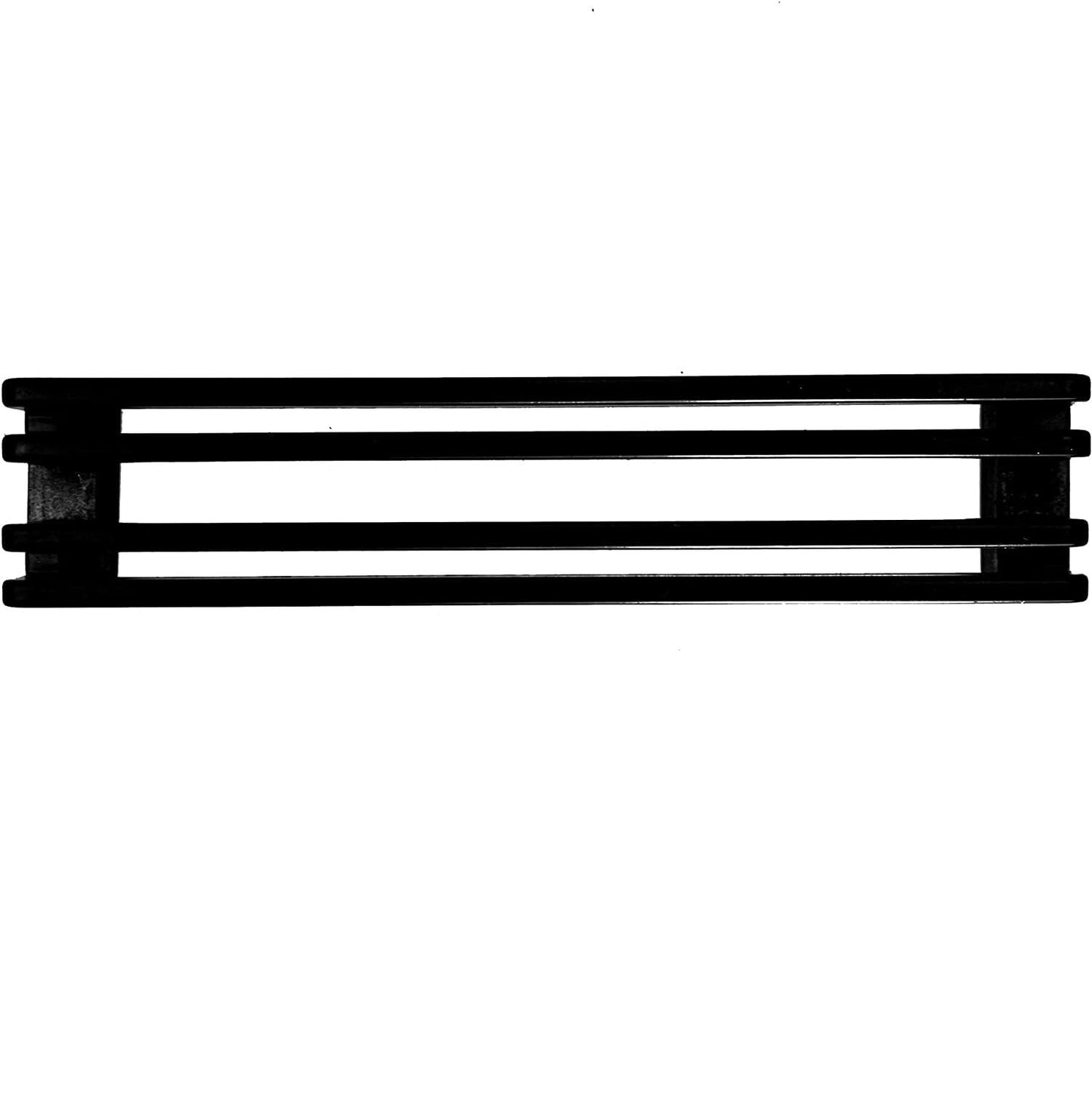 NOAHWOOD Fingerboard Park Bench Double Rail & Display (245 x 50 mm Double Rails Ramp, Ebony+ Metal Display Rack)