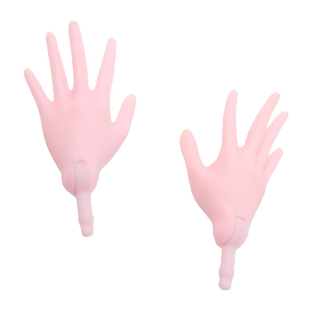 Replacement Parts for Collectible Monster High or Ever After High Dolls 5893 - Set of Replacement Hands - Left and Right - Medium Pink