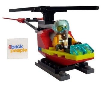 LEGO City: Firerfighter Minifigure in Helicopter (Ages 6+)