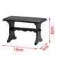 AirAds Dollhouse 1:12 Scale Dollhouse Miniature Furniture Accessory Computer Desk Writing Table (1 White Desk)