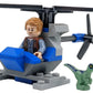 LEGO Jurassic World: Owen with Helicopter and Baby Raptor Blue