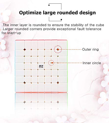 BestCube 7x7 Cube Stickerless QY Toys 7x7x7 Speed Cube Puzzle Gifts Toys(67mm)