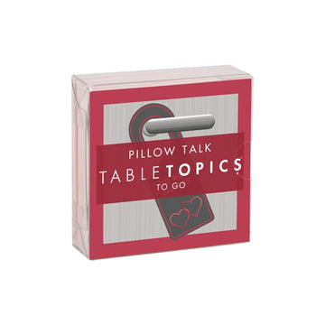 TableTopics Pillow Talk Conversation Starter Cards - Valentine's Day Gift for Partner Intimacy, 40 Fun & Flirty Questions, Adult Couples Relationship
