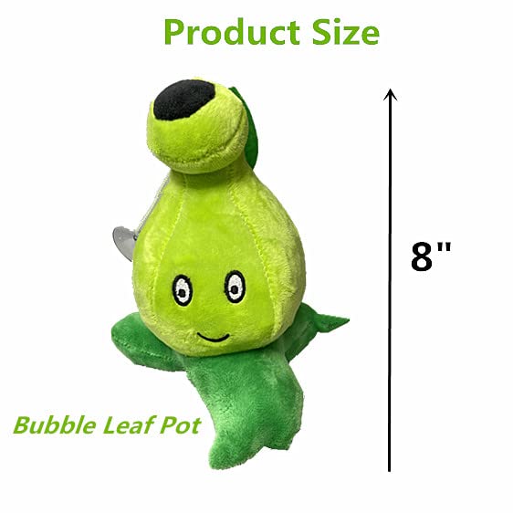 Suyudian 3 PCS PVZ Plant and Zombies Plush Plants Sets 1 2 Stuffed Soft Toys Imitator, Lightning Reed, Bubble Leaf Pot, PVZ Figure Doll,Great Gifts