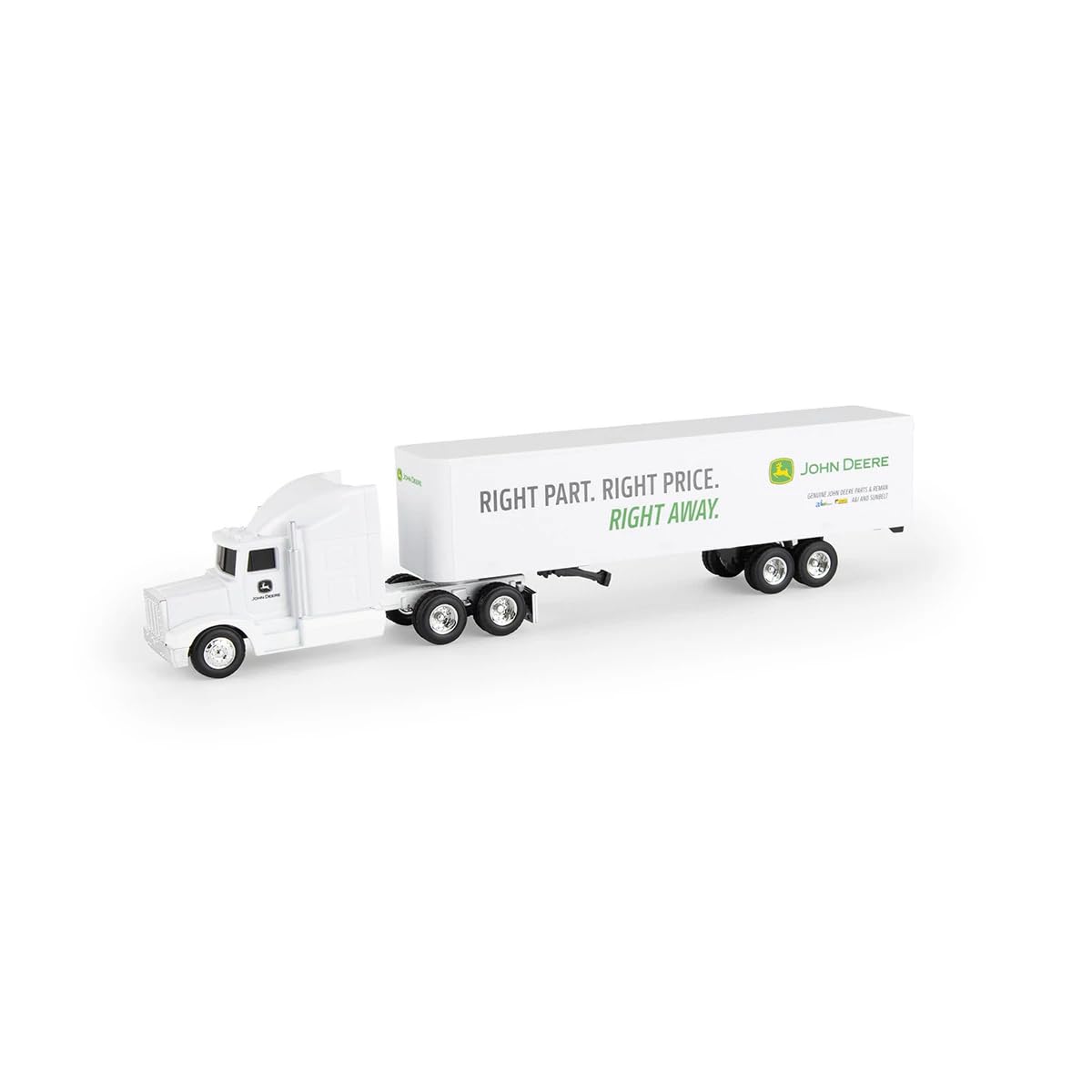 TOMY John Deere LP86739 1/64 Scale John Deere Parts Semi Truck - Die-Cast & Plastic with Authentic Graphics, Ages 3+