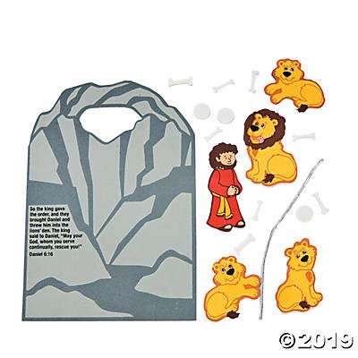 Fun Express Daniel Cast to Lions Den Ck-12 - Crafts for Kids and Fun Home Activities - VBS Vacation Bible School Supplies/Decor