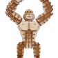 Kikkerland GG109 Wooden Puzzle, 3D, Gorilla