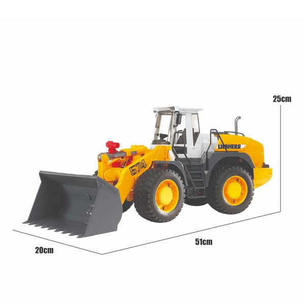 Bruder 02430 Liebherr Wheel Loader L574 Realistic Toy, for Kids, 1:16 Scale