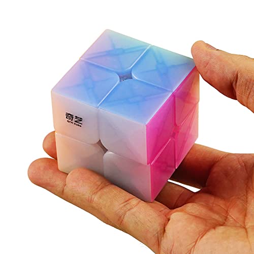 QY Toys Jelly 2x2x2 Speed Cube Stickerless, Transparent