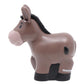 Fisher-Price Replacement Part for Collectible Little People Noah's Ark Zoo Safari Jungle Animals Playset JLV11 - Replacement Dark Gray Donkey Figure
