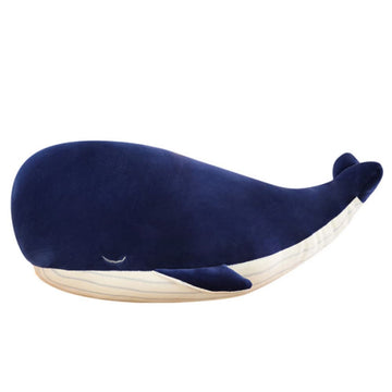 JPORSHU 10inches Soft Simulation Big Blue Whale,Marine Life Dolphin Doll Plush Toy?Back Cushion Children Birthday Gift