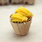 Green Dollhouse Decoration Accessories, 1:12 Dollhouse Miniature Scene Model Fresh Fruit Basket (25 x 30 mm)