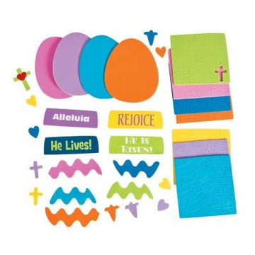 Queen of the Castle He Lives Easter Egg Magnet Craft Kit Makes 12 Religious Craft Kit for Sunday School Bible Studies Easter Activities