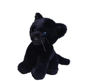 Plushland Black Panther Stuffed Animal - Realistic Plush Panther for Kids and Adults - 10 Inches.