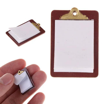 1/12 Miniature Clipboard Dollhouse Decoration Accessories Dollhouse Décor, Accessories