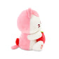 Anirollz Kittiroll Sitting Plush, Kawaii Kitty Cat Holding Strawberry, 6"