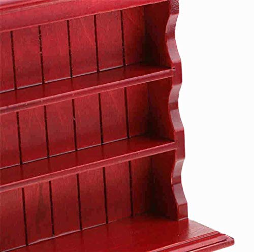 EatingBiting 1:12 Dollhouse Miniature Furniture Wooden Bookcase Sideboard Cabinet Shelf Bookshelf Storage Shelves Organizer Cabinet Storage Shelves