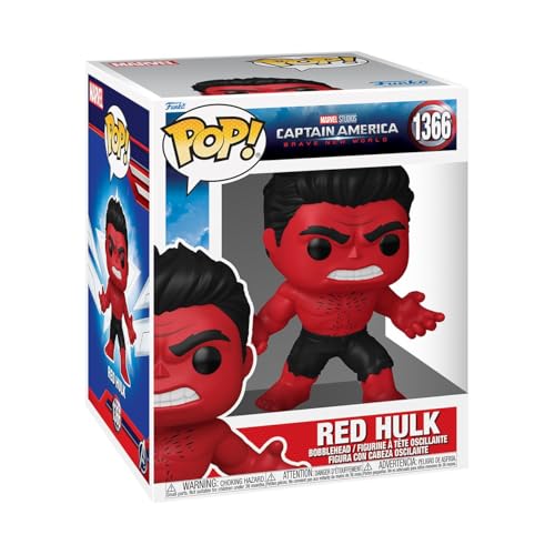 Funko Pop Super: Captain America: Brave New World - Red Hulk - Collectable Vinyl Figure - Gift Idea - Official Merchandise - Toys for Kids & Adults