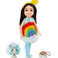 Barbie Club Chelsea Dress-Up Doll in Unicorn Costume, 6-inch