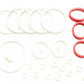 Game Room Guys White Rubber Ring Kit Compatible with Evel Knievel Home Version Pinball Machine