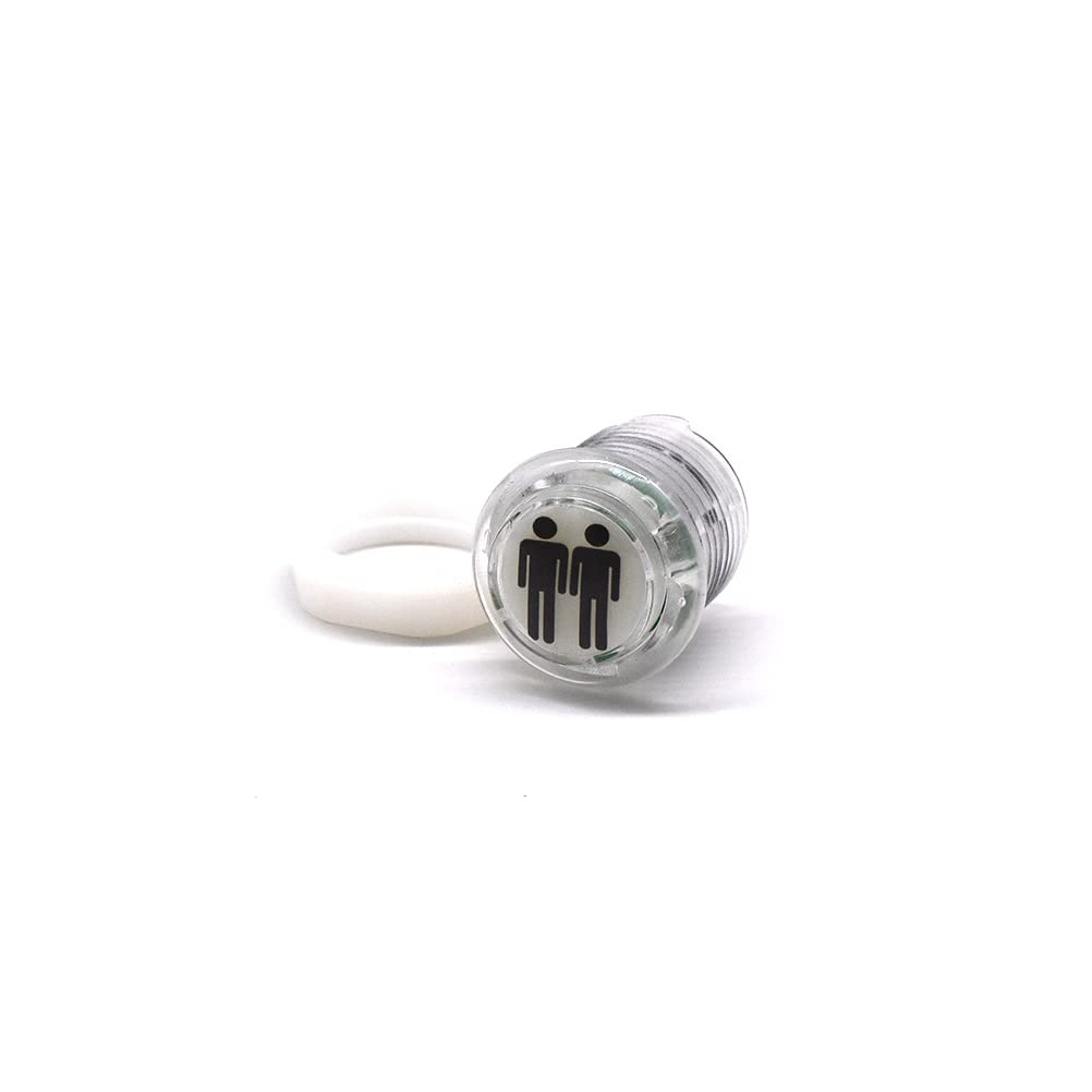 Arcity 4 Pcs/Lot 24mm Arcade LED Push Buttons Illuminated 1P 2P 3P 4P Players Lit with Microswitch for Arcade Machine Games Console Parts 5V White New