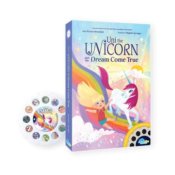 Moonlite Storytime Single Story - Uni the Unicorn and the Dream Come True - Vibrant Storybook Art Projections with Playful Sound Effects & Background