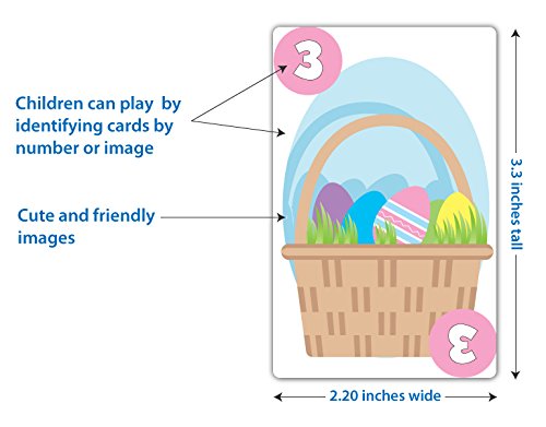 Arizona GameCo Easter Bunny Go Fish Card Game for Kids Ages 4-8, 3-in-1 Easter Card Games for Kids in One Deck with Go Fish, Old Maid & Slap Jack