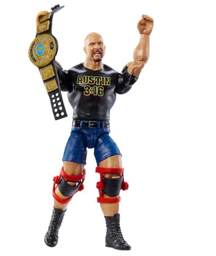 WWE Champions 2024 Wave 2 Stone Cold Steve Austin with Attitude Era Title Action Figure