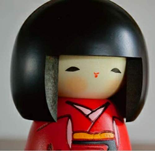 Usaburo Sosaku Kokeshi Doll Osanago Red Color Small Size Made in Japan