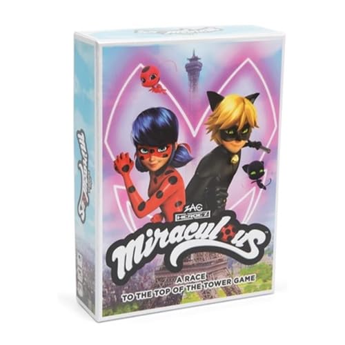 Miraculous Board Game - Race to the Top of the Tower - Fun Action Game for Kids | Super Hero Adventure Game Featuring Ladybug, Cat Noir & Friends