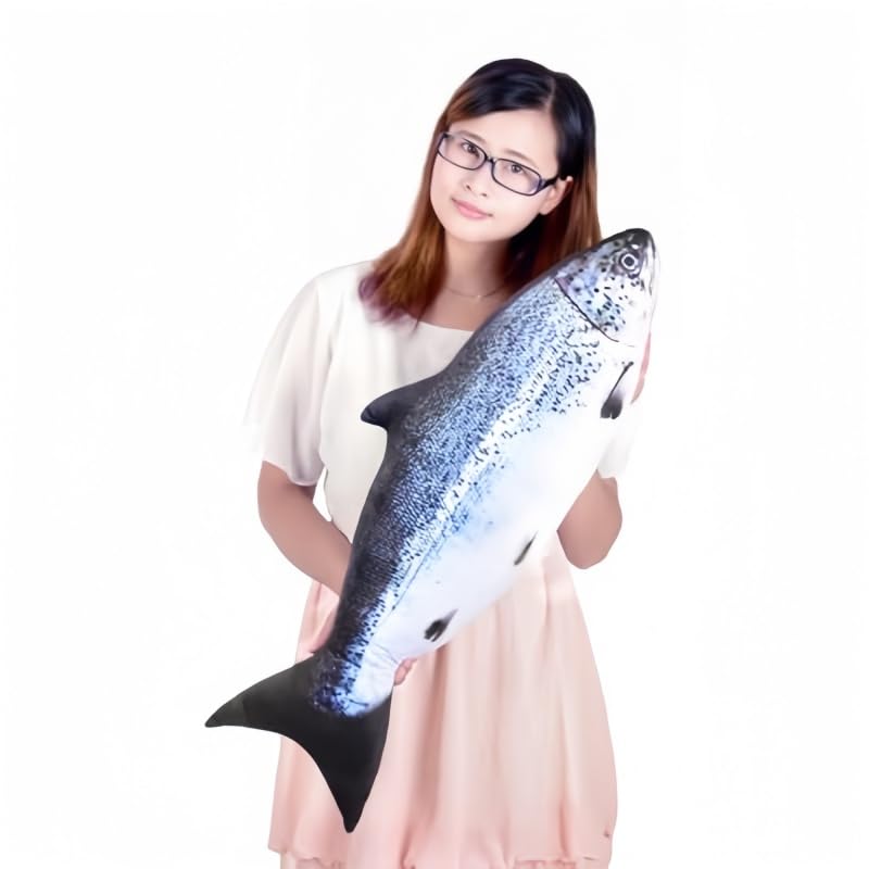 XIZHI 31.5 Inch Giant Soft Fish Cushion Pillow Animal Plush Pillow 3D Fish Cushion Carp Plush Throw Pillow Toys Gifts for Kids Birthday Christmas