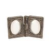 Melody Jane Dollhouse Small Antique Gold Double Folding Picture Photo Frame 1:12 Accessory